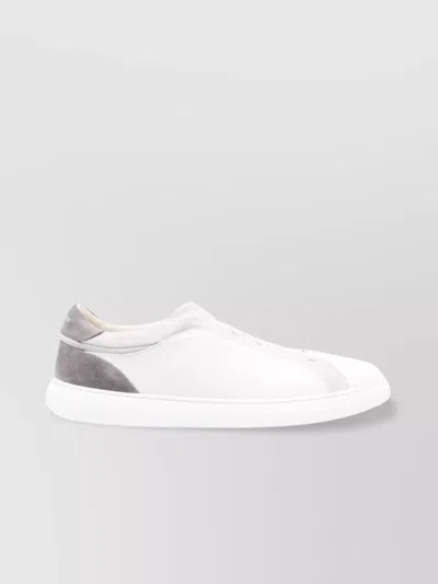 Givenchy Leather Low Top Sneakers With Branded Heel