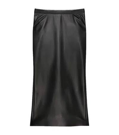 Givenchy Leather Low-waist Midi Skirt