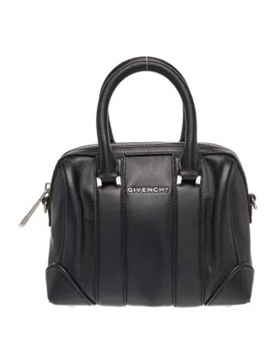 Pre-owned Givenchy Leather Lucrezia Mini In Black