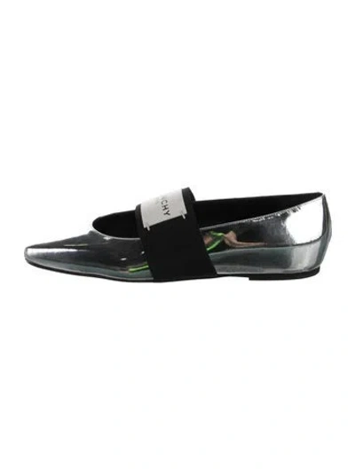 Pre-owned Givenchy Leather Mary Jane Flats In Black