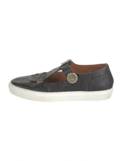 Pre-owned Givenchy Leather Mary Jane Flats In Black