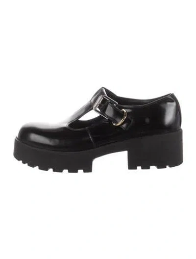 Pre-owned Givenchy Leather Mary Jane Flats In Black
