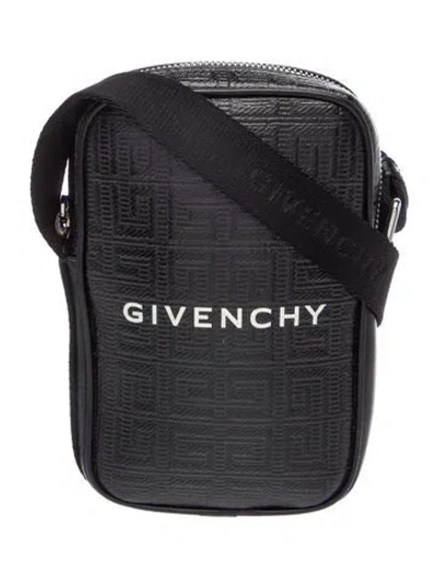 Pre-owned Givenchy Leather Messenger Bag In Black