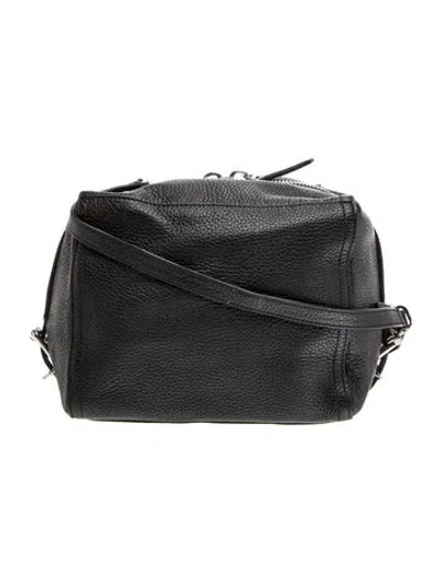 Pre-owned Givenchy Leather Messenger Bag In Black