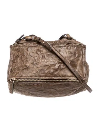 Pre-owned Givenchy Leather Messenger Bag In Brown