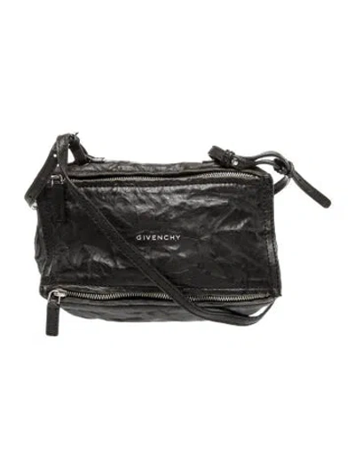 Pre-owned Givenchy Leather Messenger Bag In Gray