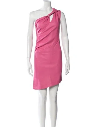 Pre-owned Givenchy Leather Mini Dress W/ Tags In Pink