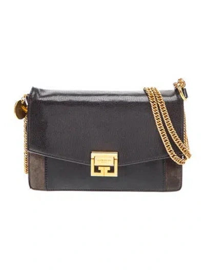 Pre-owned Givenchy Leather Mini Gv3 In Black