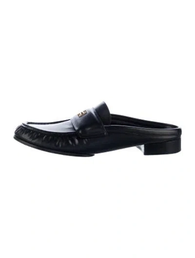 Pre-owned Givenchy Leather Mules In Black