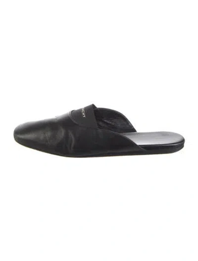 Pre-owned Givenchy Leather Mules In Black