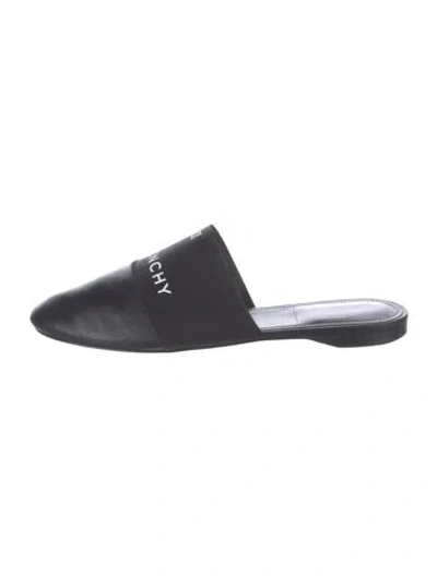 Pre-owned Givenchy Leather Mules In Black