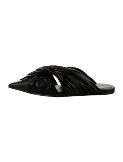 Pre-owned Givenchy Leather Mules In Black