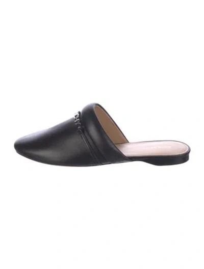 Pre-owned Givenchy Leather Mules In Black