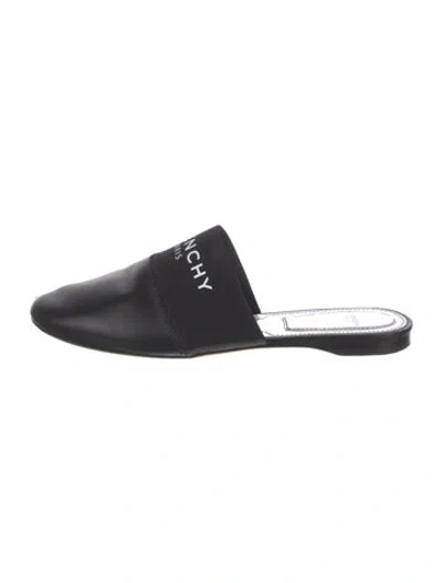 Pre-owned Givenchy Leather Mules In Black