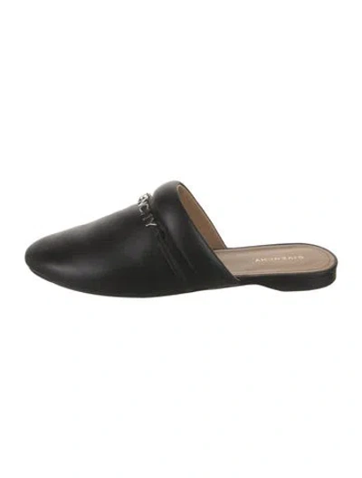 Pre-owned Givenchy Leather Mules In Black