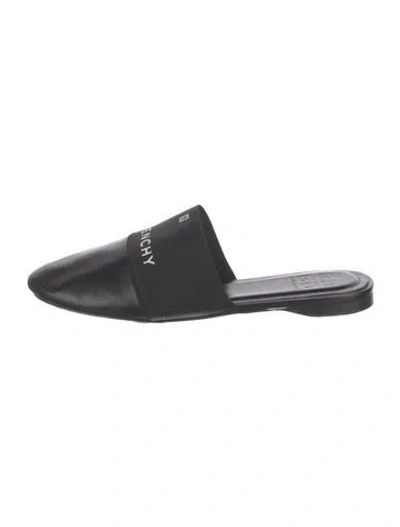 Pre-owned Givenchy Leather Mules In Black