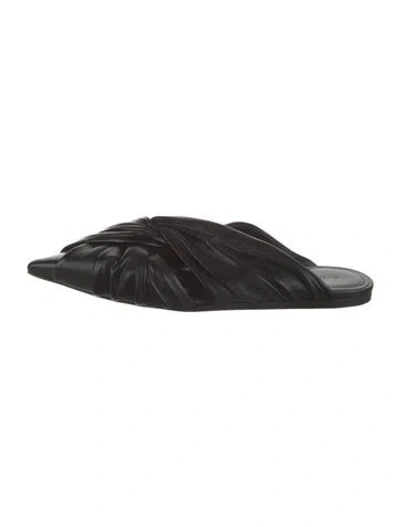 Pre-owned Givenchy Leather Mules In Black