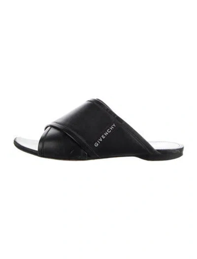 Pre-owned Givenchy Leather Mules In Black