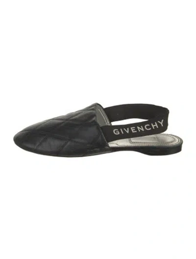 Pre-owned Givenchy Leather Mules In Black