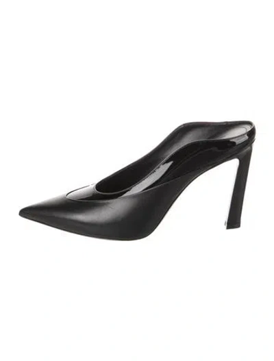 Pre-owned Givenchy Leather Mules In Black