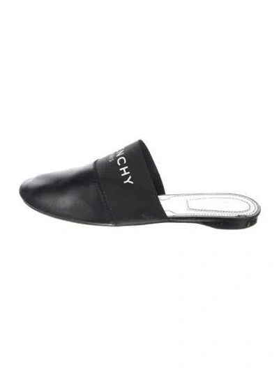 Pre-owned Givenchy Leather Mules In Black