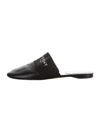 Pre-owned Givenchy Leather Mules In Black