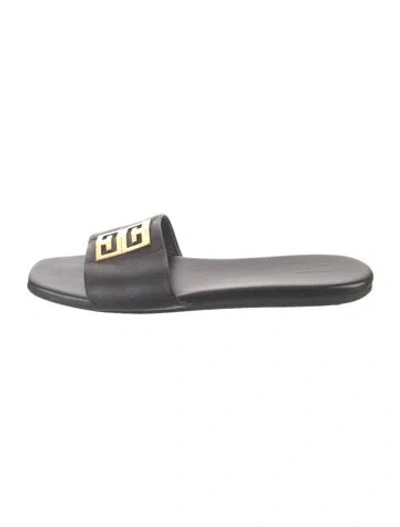 Pre-owned Givenchy Leather Mules In Grey