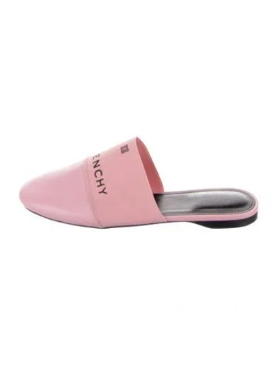 Pre-owned Givenchy Leather Mules In Pink
