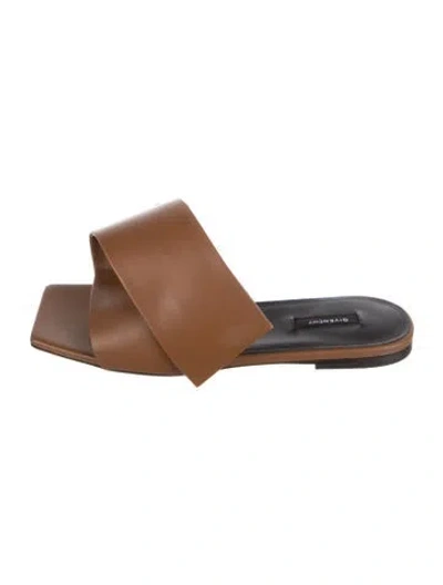 Pre-owned Givenchy Leather Mules W/ Tags In Brown