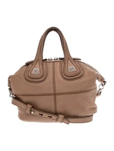 Pre-owned Givenchy Leather Nightingale In Neutral