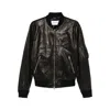 Givenchy Leather Bomber Jacket Puffer Jackets Black In Black