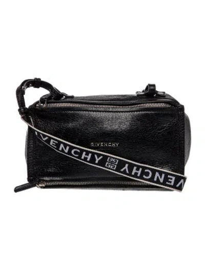 Pre-owned Givenchy Leather Pandora Bag Small In Black
