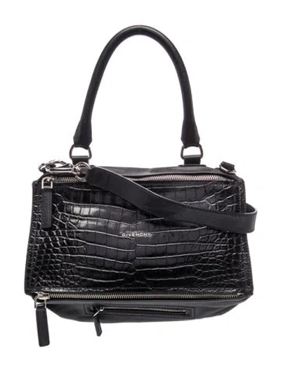 Pre-owned Givenchy Leather Pandora In Black