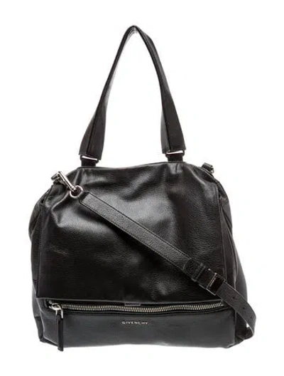 Pre-owned Givenchy Leather Pandora In Black