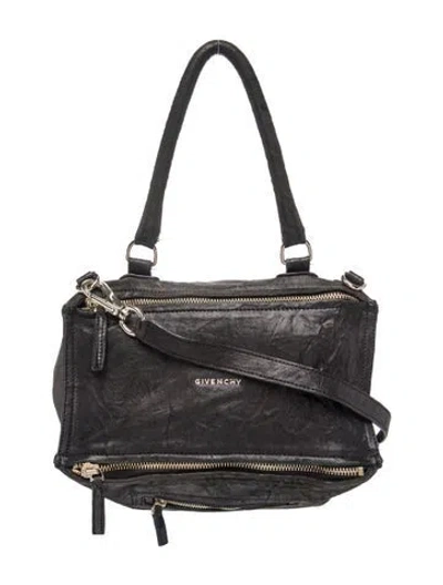 Pre-owned Givenchy Leather Pandora Medium In Black