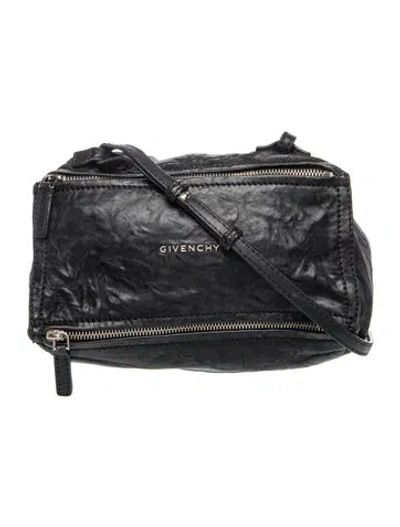Pre-owned Givenchy Leather Pandora Mini In Black