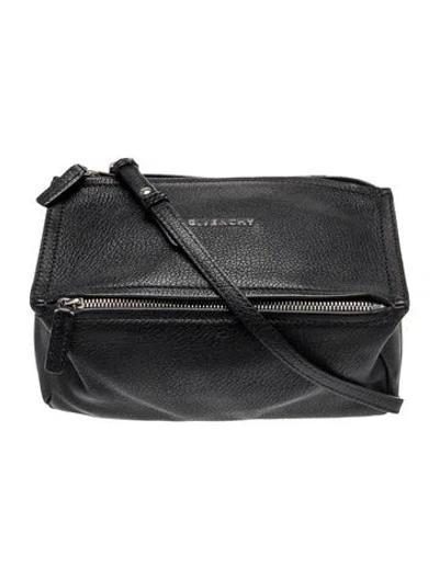 Pre-owned Givenchy Leather Pandora Mini In Black
