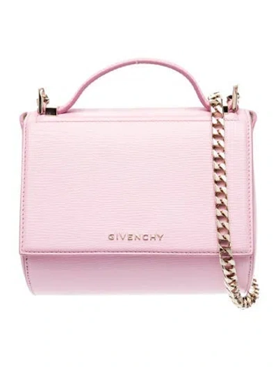 Pre-owned Givenchy Leather Pandora In Pink