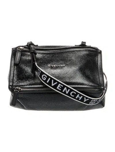 Pre-owned Givenchy Leather Pandora Small In Black