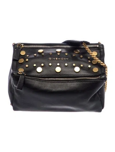 Pre-owned Givenchy Leather Pandora Small In Black