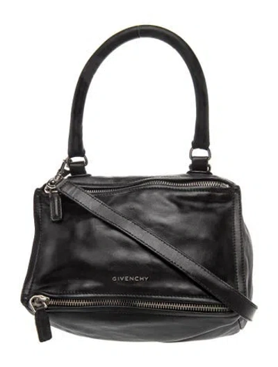 Pre-owned Givenchy Leather Pandora Small In Black