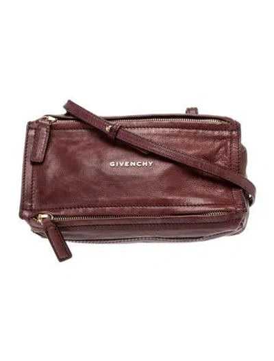 Pre-owned Givenchy Leather Pandora Vintage In Red