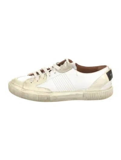 Pre-owned Givenchy Leather Patterned Sneakers In Transparent