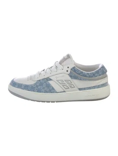 Pre-owned Givenchy Leather Patterned Sneakers In White