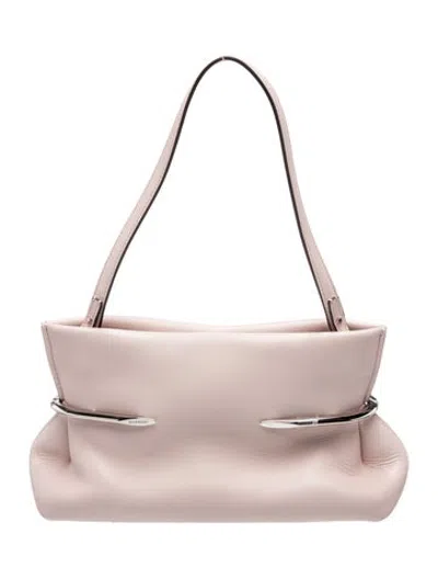 Pre-owned Givenchy Leather Pinch Soft Clutch Small In Pink