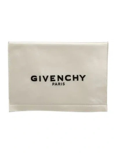 Pre-owned Givenchy Leather Portfolio In Neutrals