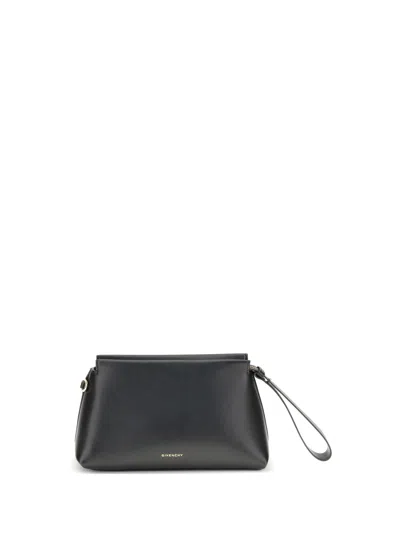 Givenchy Leather Pouch With Wrist Strap Clutch In Black