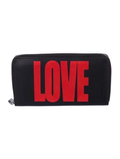 Pre-owned Givenchy Leather Printed Continental Wallet In Multi