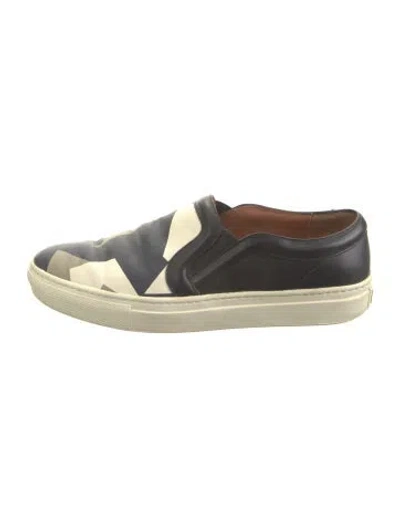 Pre-owned Givenchy Leather Printed Flats In Black