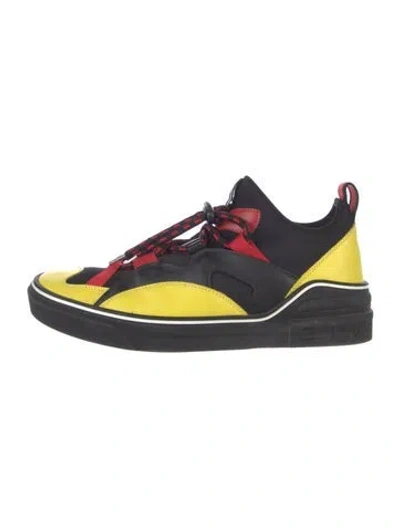 Pre-owned Givenchy Leather Printed Sneakers In Multi